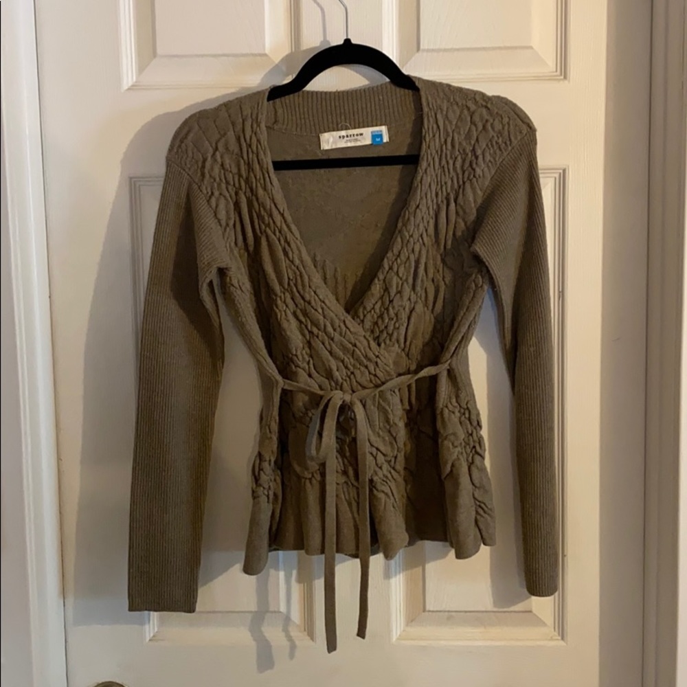 Anthropologie Wrap Sweater